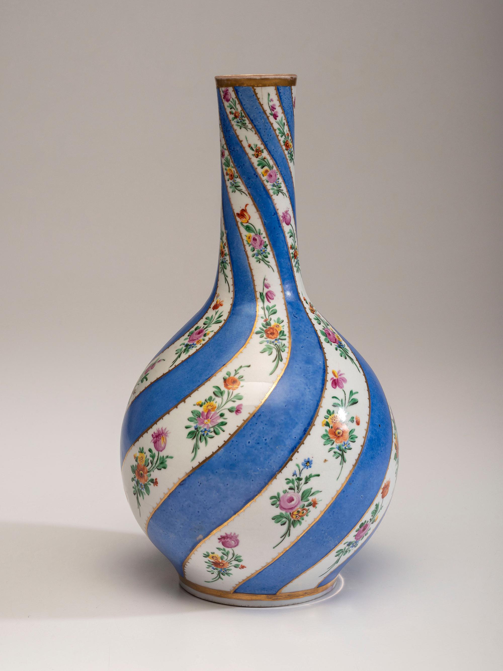A Turkish Iznik Bottle Vase in the French Taste