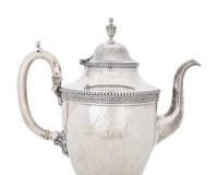An American Coin Silver Teapot and Covered Sugar — BAILEY & CO., CHESTNUT STREET, PHILADELPHIA