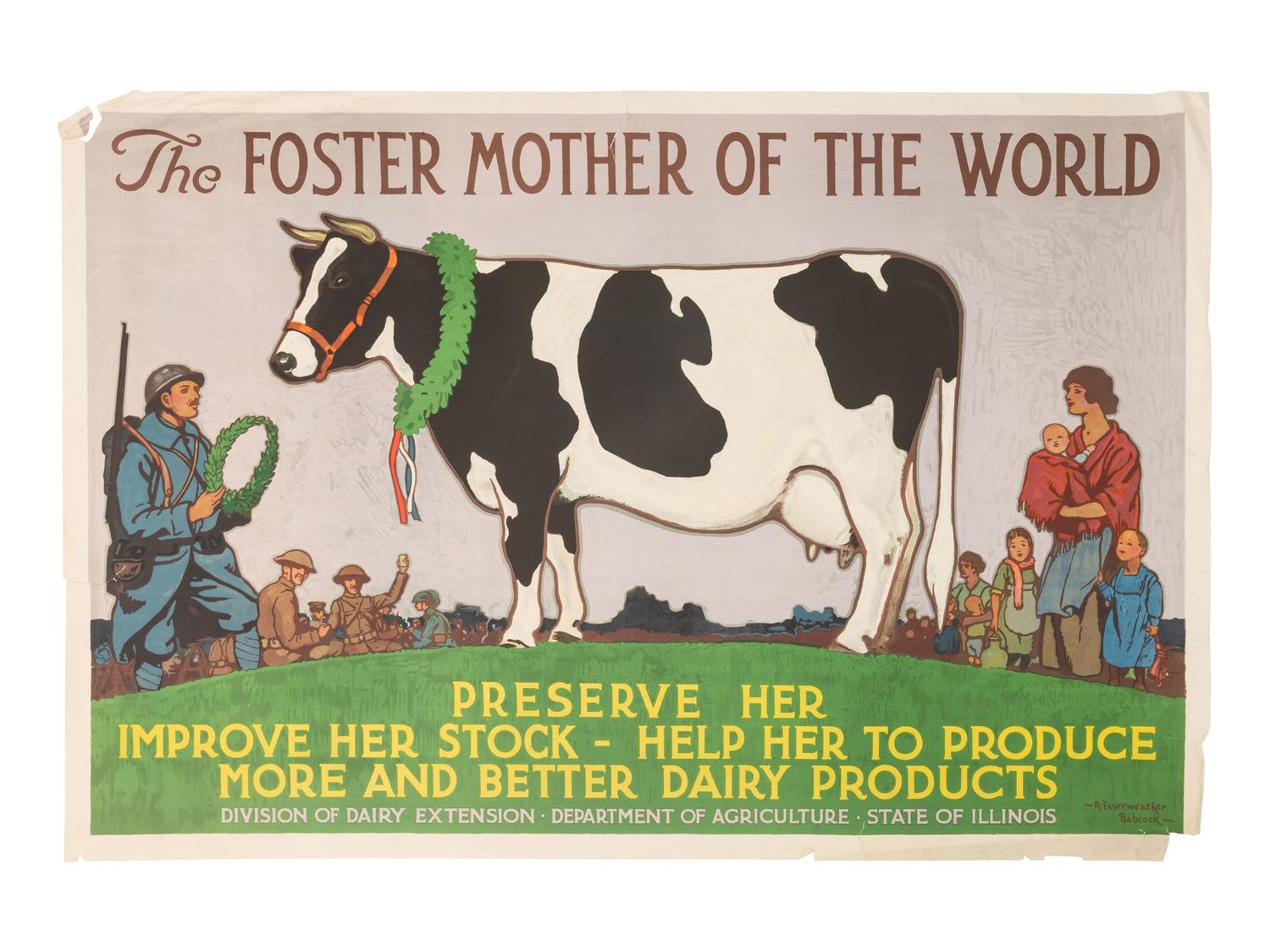 [WWI-WWII]. 14 World War I and Word War II posters, incl. examples by CHRISTY, HIRSCH, & ROCKWELL.