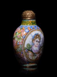 A Chinese Painted Enamel on Copper Snuff Bottle