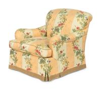 A Bridgewater Style Club Chair with Scalamandré Upholstery