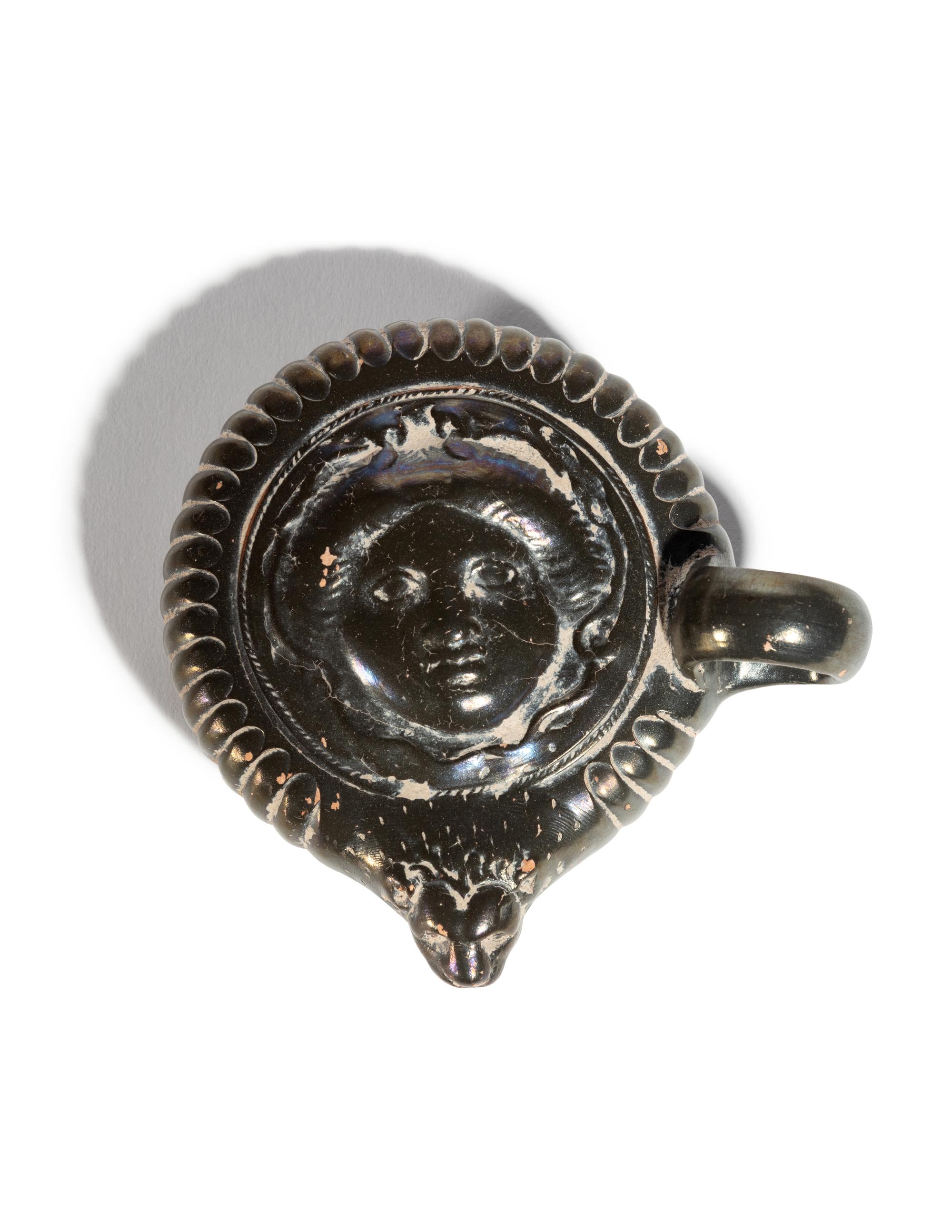 A Greek Black-Glazed Guttus