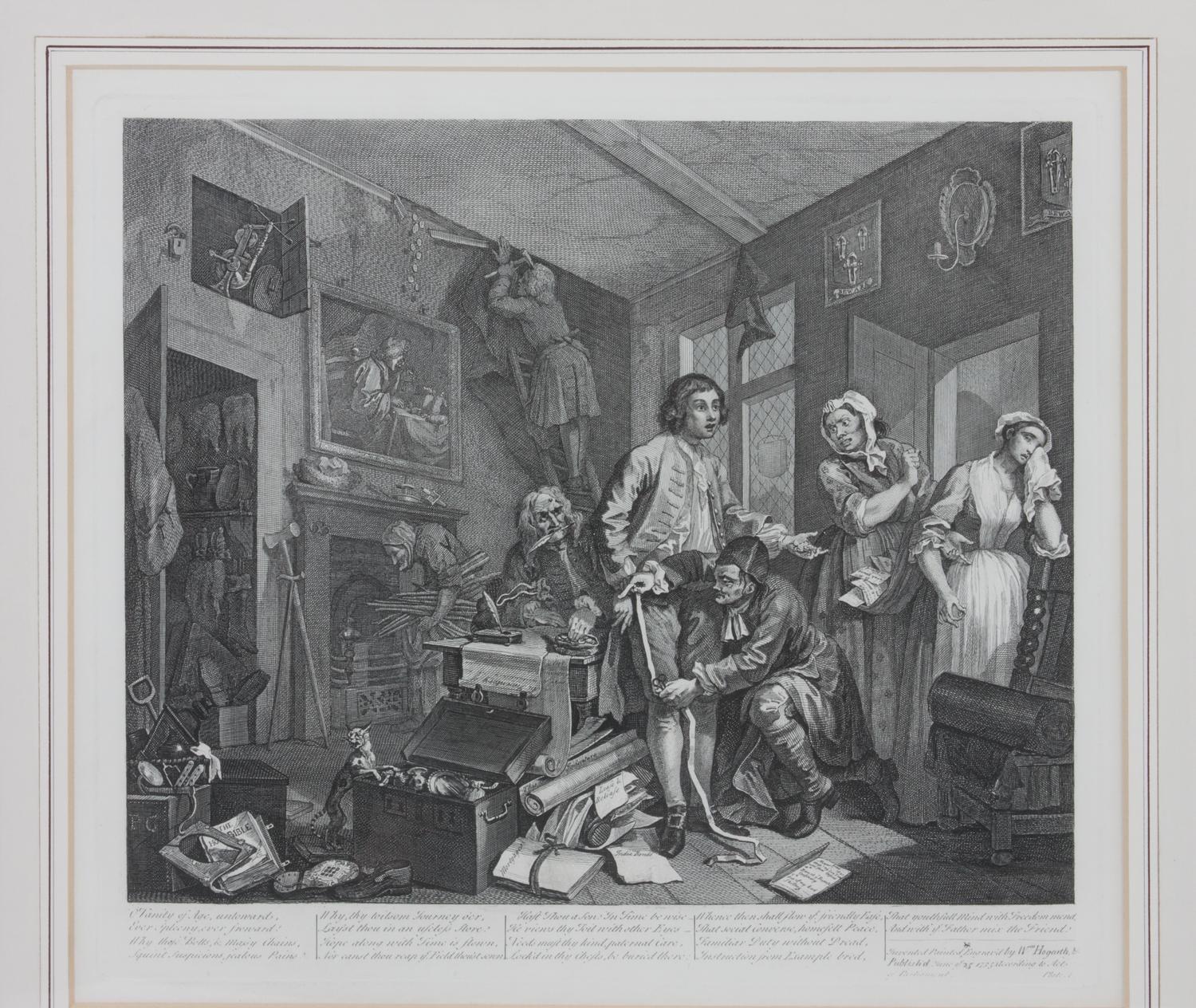 William Hogarth, (British, 1697-1764), The Rake's Progress (plates 1-8)