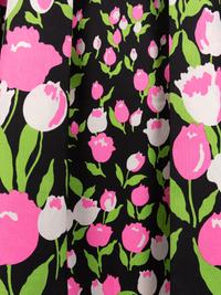 Givenchy Haute Couture Tulip-Print Dress and Cape, 1973