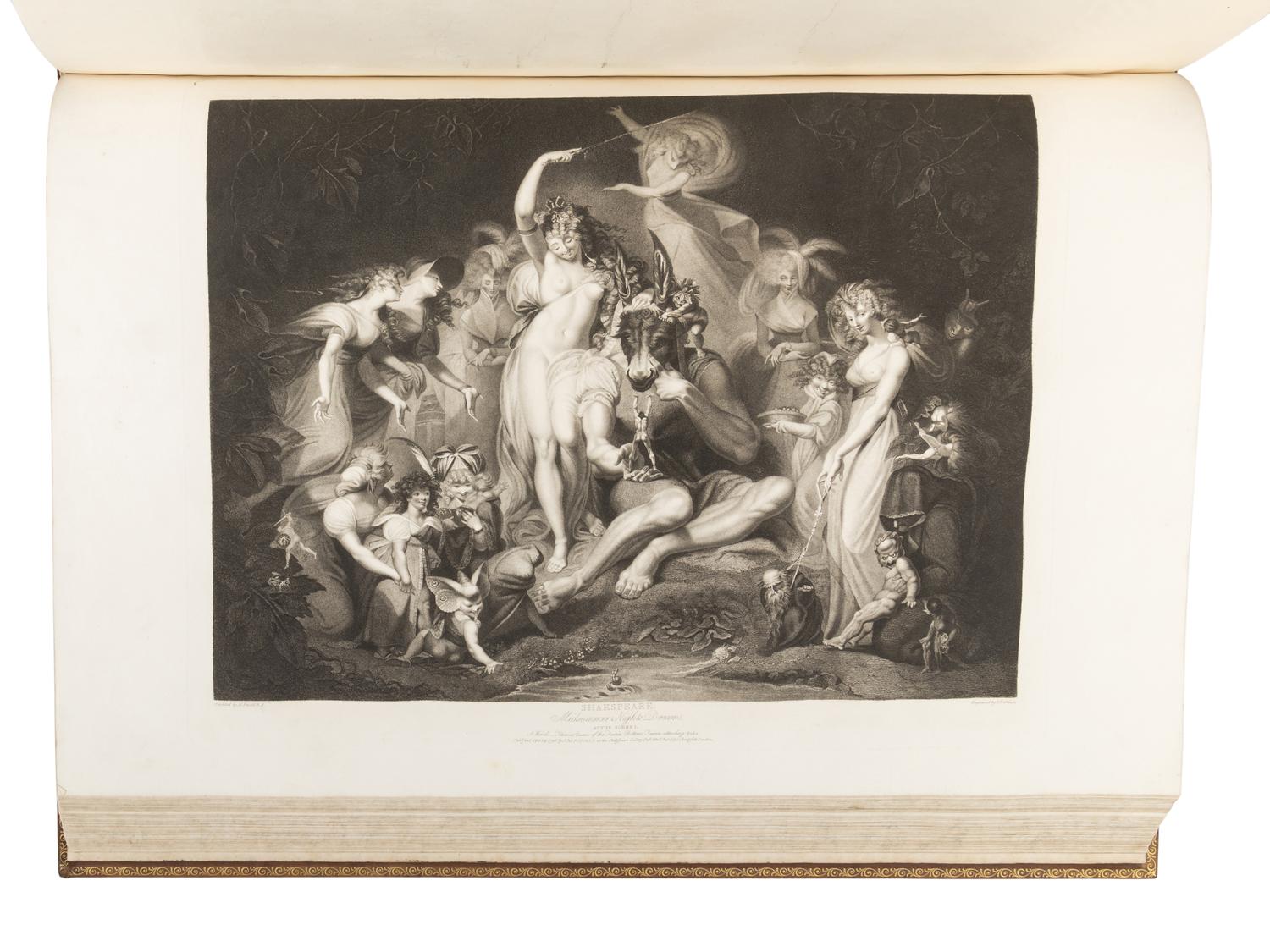 [SHAKESPEARE, William]. BOYDELL, John (1720-1804). A Collection of Prints From Pictures Painted for the Purpose of Illustrating the Dramatic Works of Shakespeare By the Artists of Great Britain . London: John and Josiah Boydell, 1803 [but 1805].