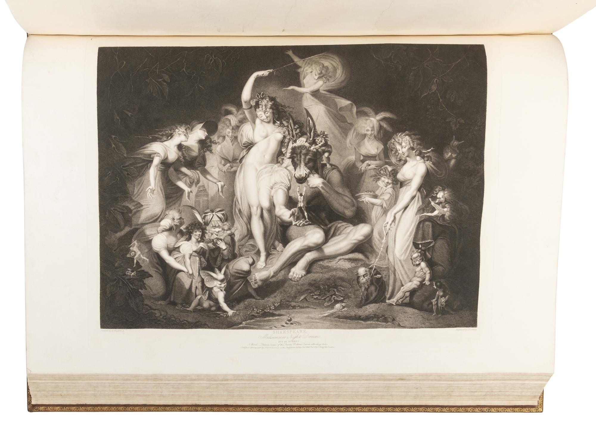 [SHAKESPEARE, William]. BOYDELL, John (1720-1804). A Collection of Prints From Pictures Painted for the Purpose of Illustrating the Dramatic Works of Shakespeare By the Artists of Great Britain . London: John and Josiah Boydell, 1803 [but 1805].