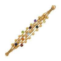 Marco Bicego, 'Paradise', Yellow Gold and Gemstone Bracelet