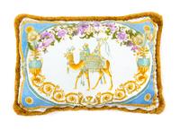 A Gianni Versace Silk Pillow Cover, 25" x 18".