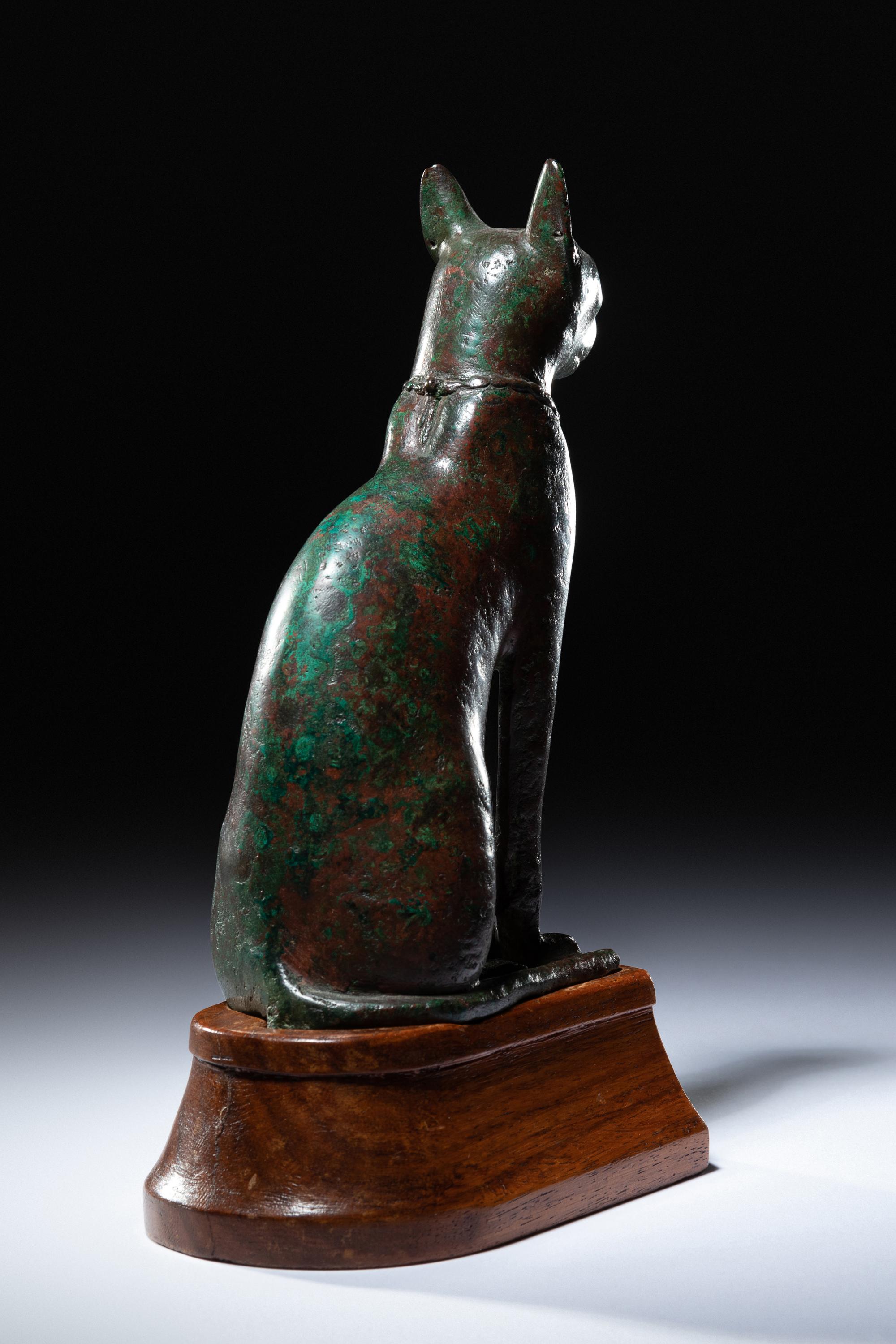 An Egyptian Bronze Cat