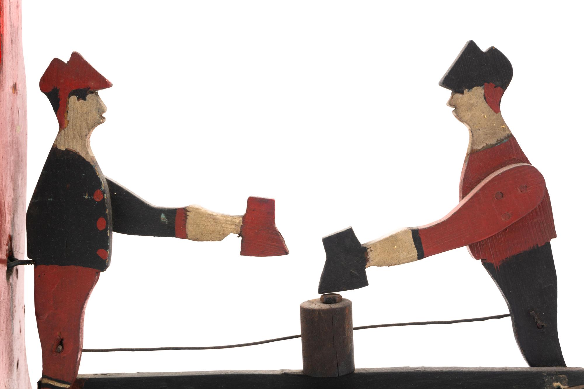 A Carved and Painted Whirligig