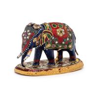 MULTIGEM AND POLYCHROME ENAMEL ELEPHANT