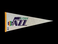 A Complete Set of 23 1980s Michael Jordan Rookie Era NBA Pennants,