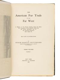 [FUR TRADE]. LARPENTEUR, Charles (1803-1872). Forty Years a Fur Trader on the Upper Missouri. Elliott COUES, editor. New York: Francis P. Harper, 1898.