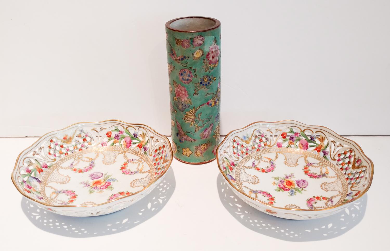Three Pieces of German Porcelain — 19TH CENTURY