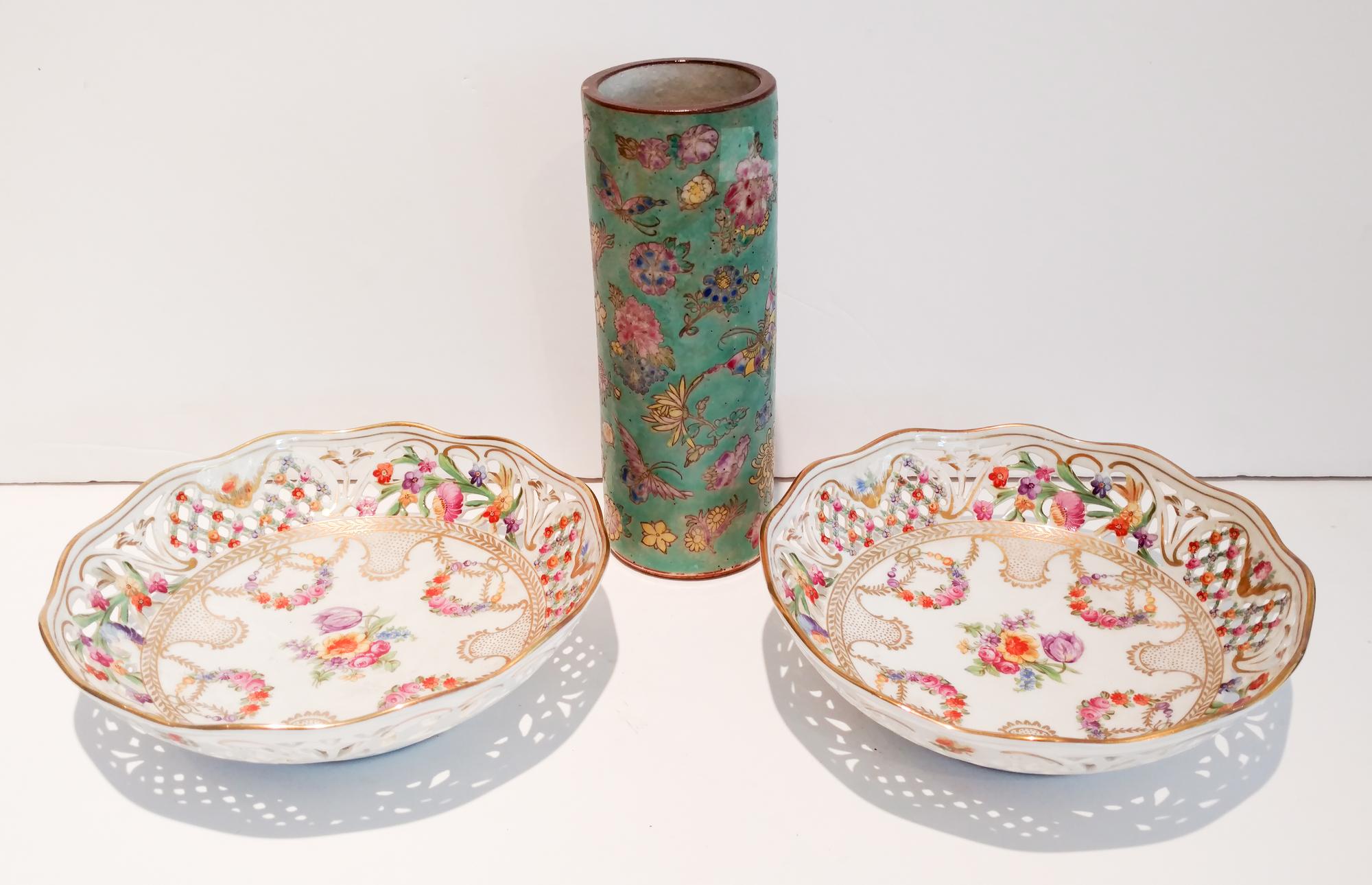 Three Pieces of German Porcelain — 19TH CENTURY
