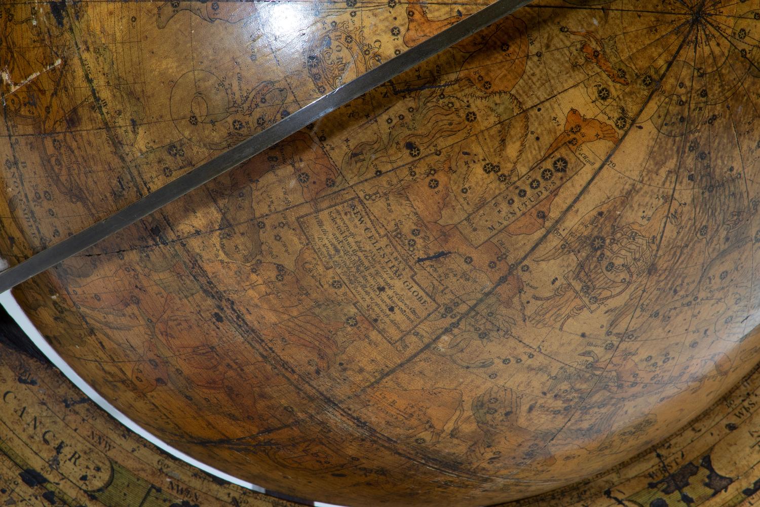A Pair of Late Regency Cary’s 11-Inch New Terrestrial and Celestial Globes