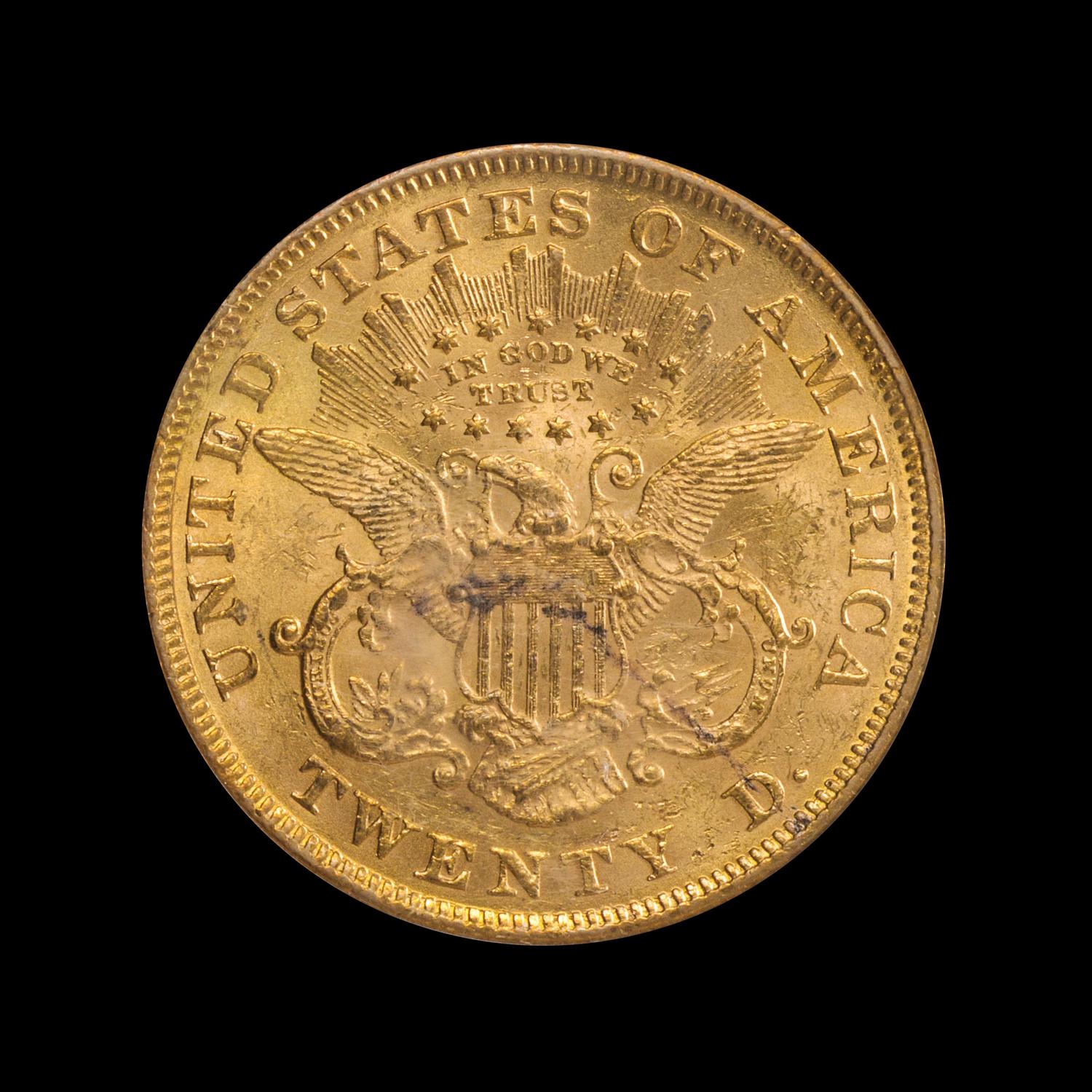 A United States 1874 Liberty Head $20 Gold Coin