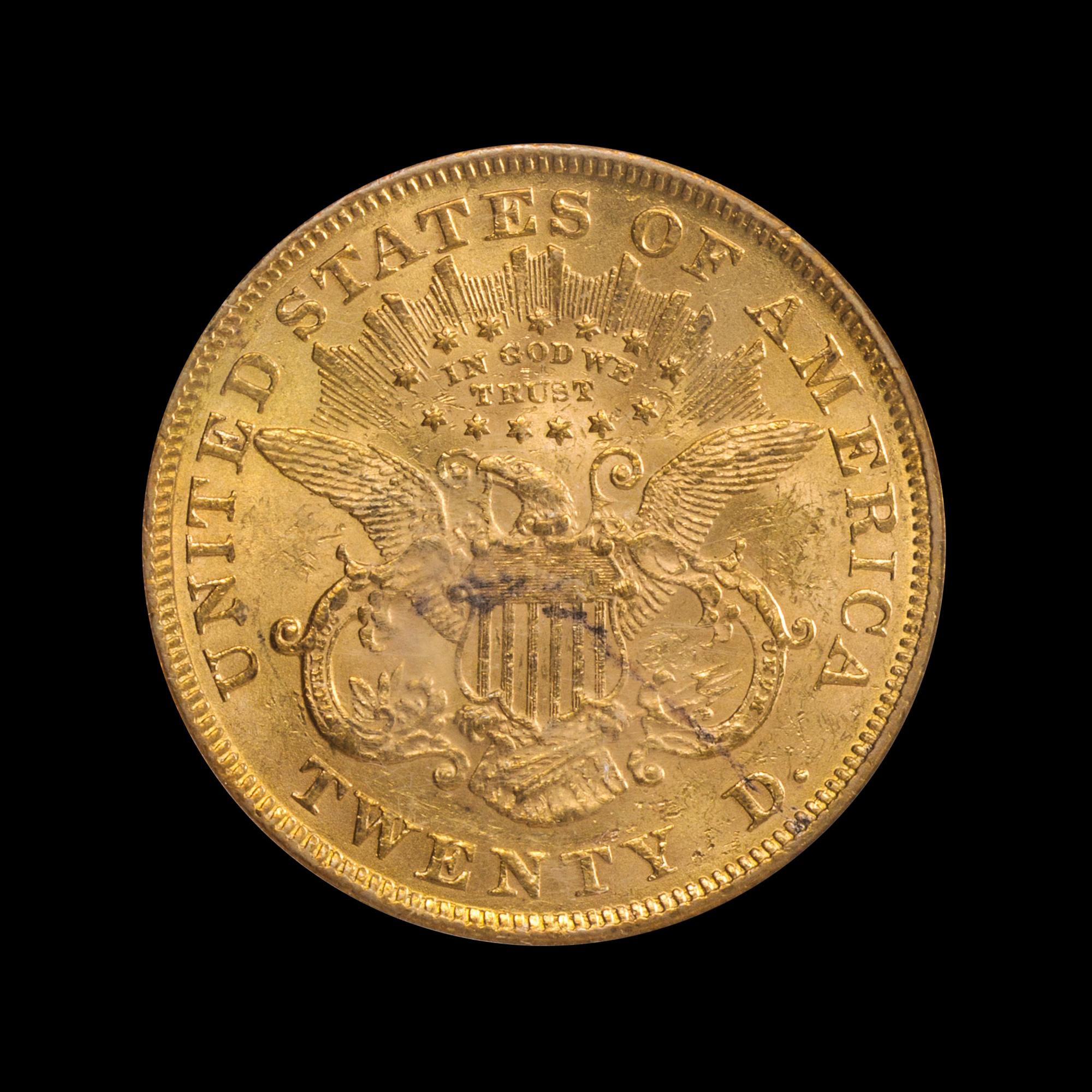 A United States 1874 Liberty Head $20 Gold Coin