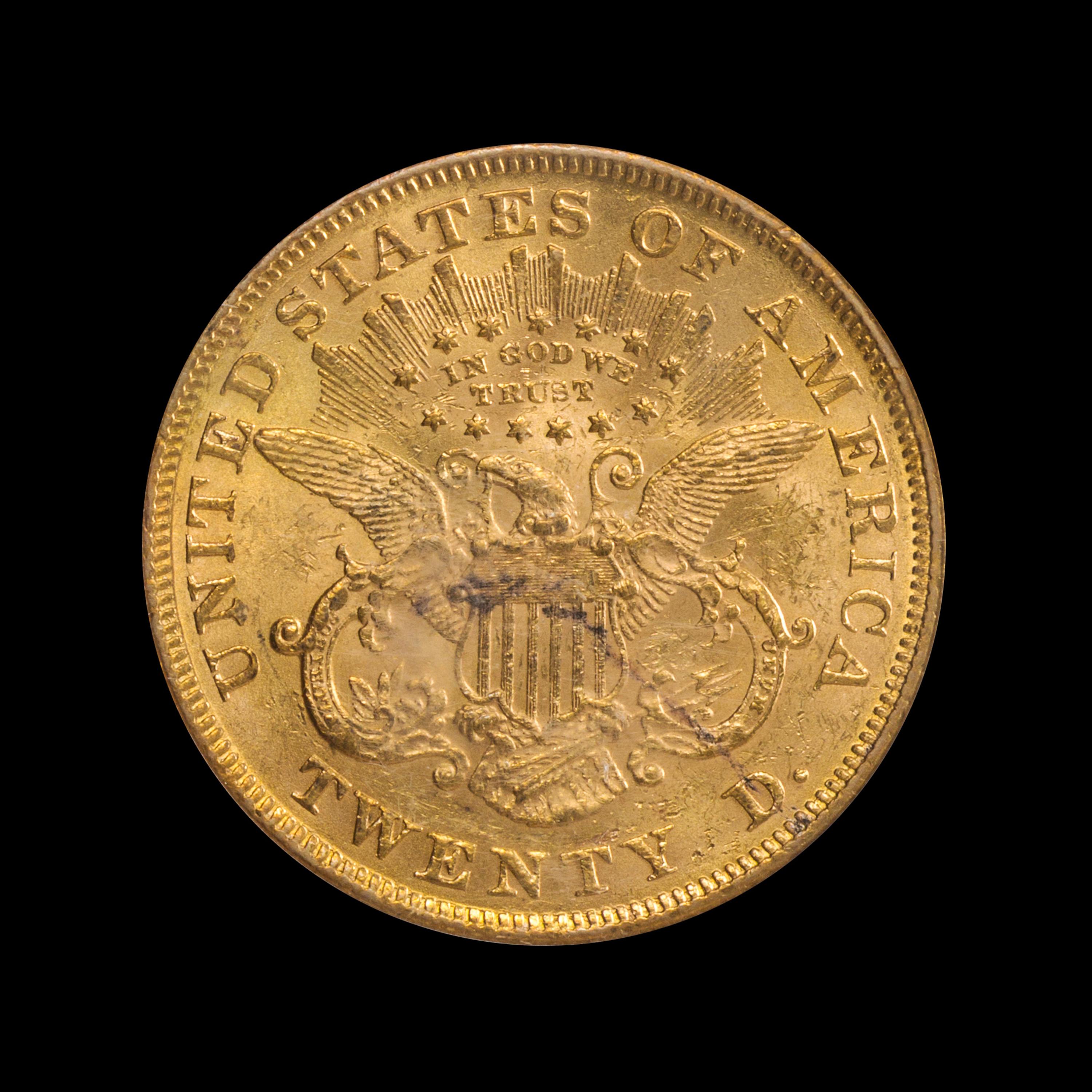 A United States 1874 Liberty Head $20 Gold Coin