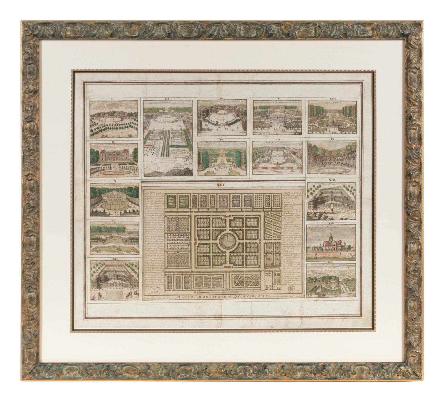 Plans for the Gardens of Versailles, 18th Century