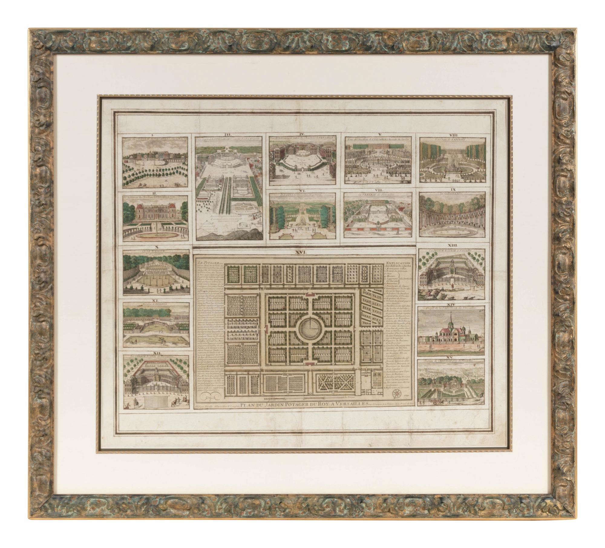 Plans for the Gardens of Versailles, 18th Century