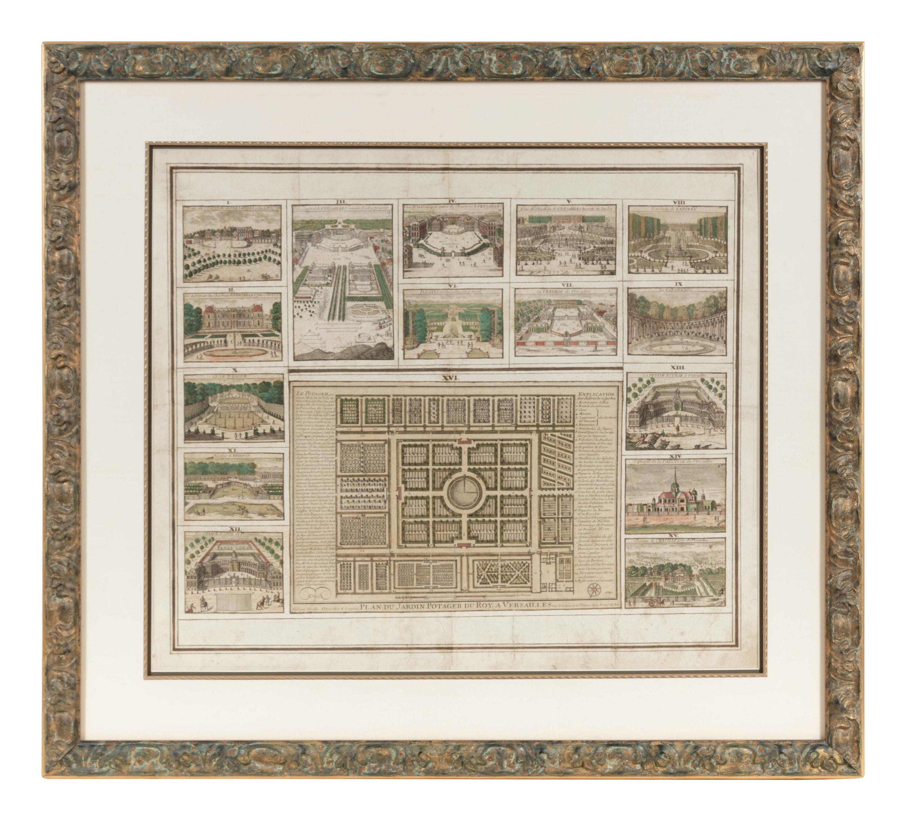 Plans for the Gardens of Versailles, 18th Century