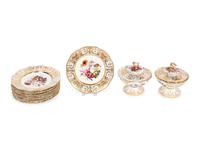 An English Porcelain Part Dinner Service