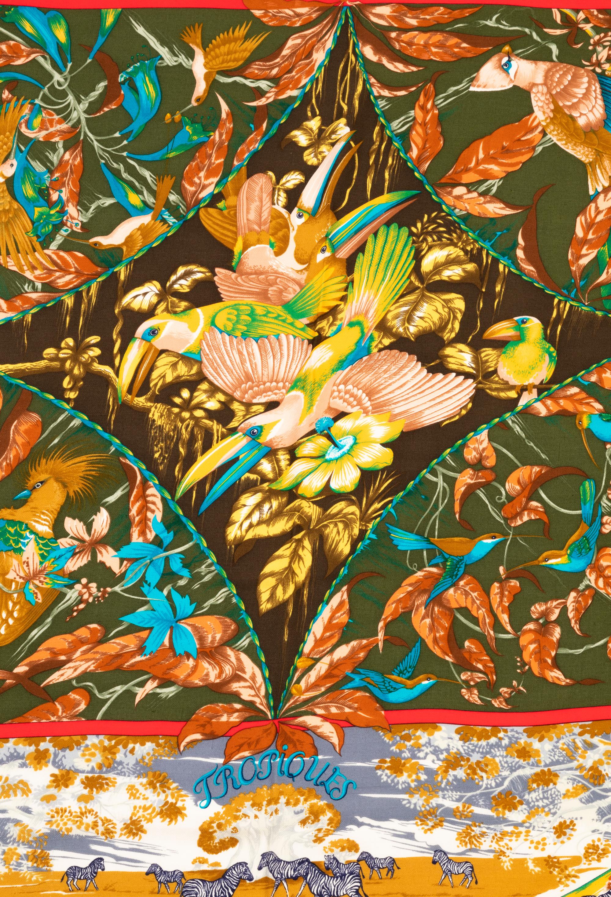 Hermès 140cm Silk Cashmere Shawl