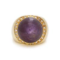 STAR RUBY AND DIAMOND RING