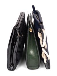 Fendi & Marni, Three Flat Leather Clutches