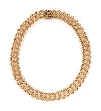 YELLOW GOLD FANCY LINK NECKLACE