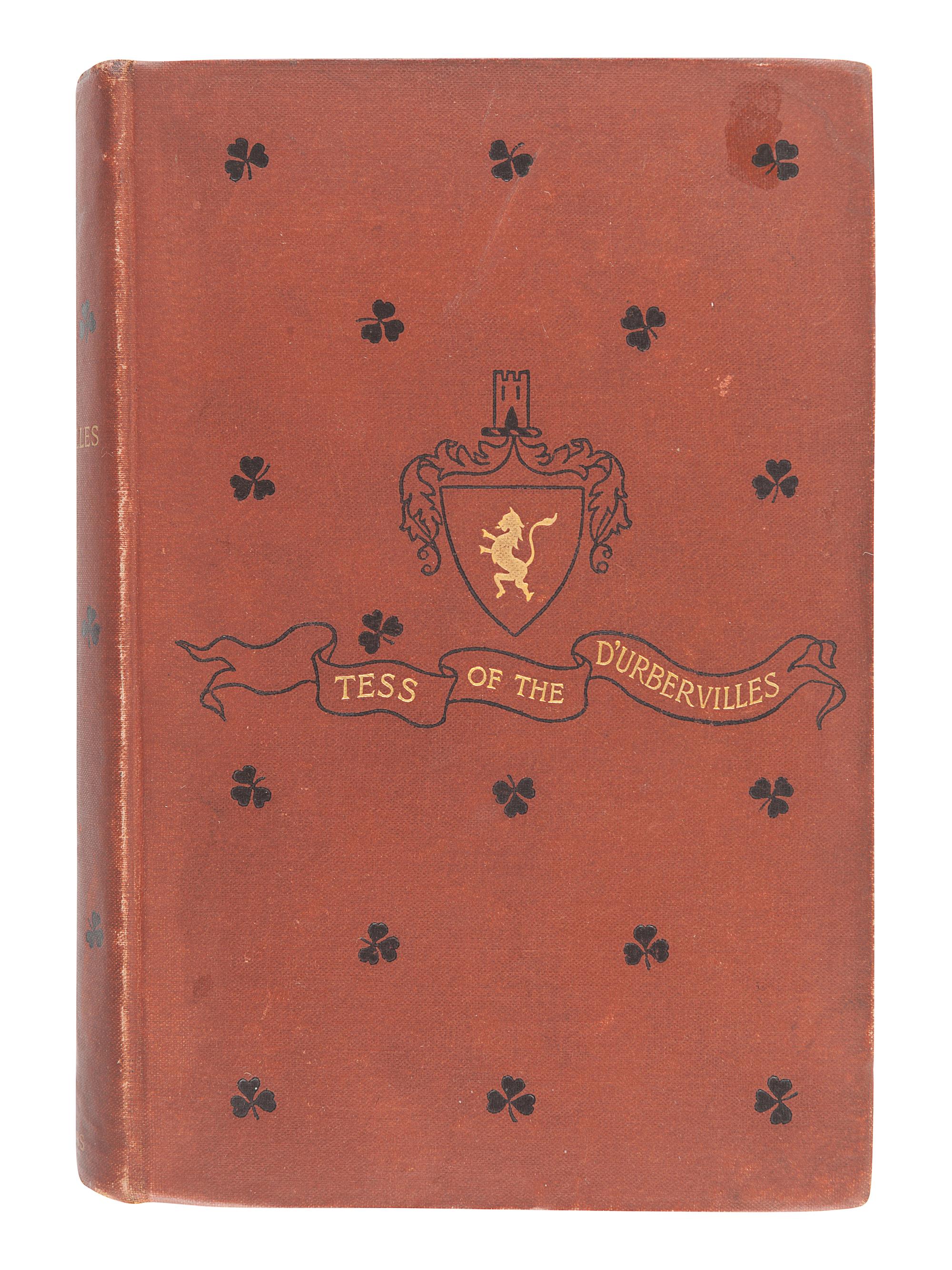 HARDY, Thomas. Tess of the D'Urbervilles. A Pure Woman Faithfully Presented. New York: Harper & Brothers, 1892.