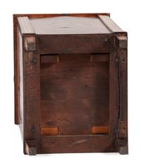 A Federal Satinwood and And Ebony Inlaid Figured Mahogany Specimen Cabinet
