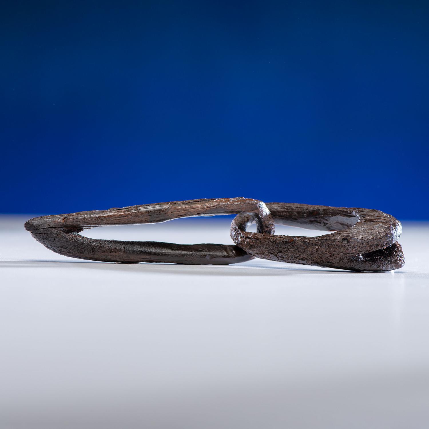 Ipiutak Culture, Fossilized Ivory Effigy Chain Link