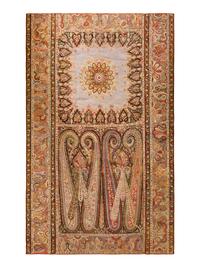 A Persian Paisley Needlework Rug