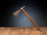 Northern Plains Pipe Tomahawk, with Horse Track Decorations
