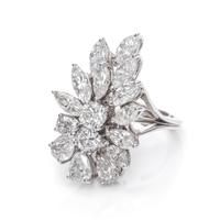 A White Gold and Diamond Ring,
