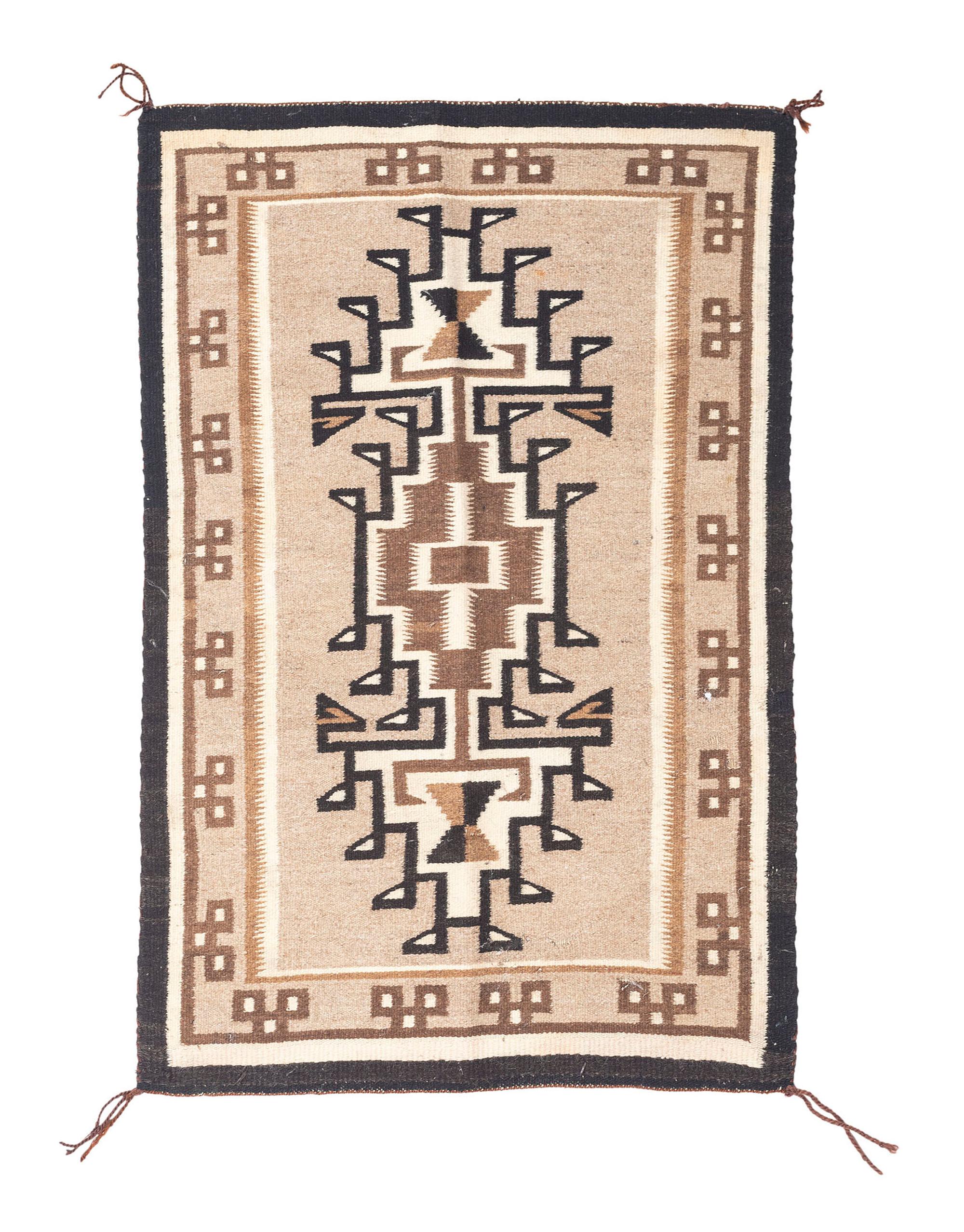 Navajo Two Grey Hills Weaving / Rug