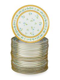 A Raynaud Limoges Porcelain Dinner Service