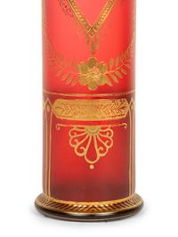 Seven Bohemian and Continental Ruby Glass Articles — EARLY 20TH CENTURY