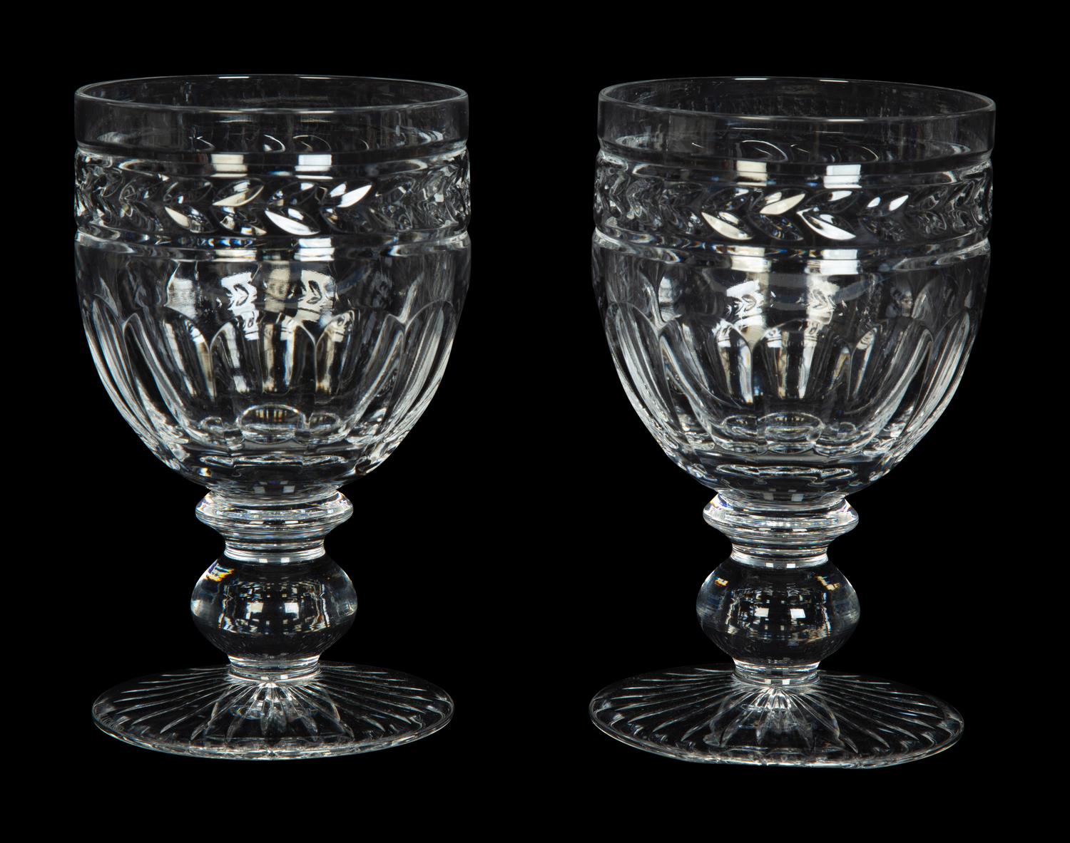 A Set of Nine Waterford Marquis Glasses with Six Others