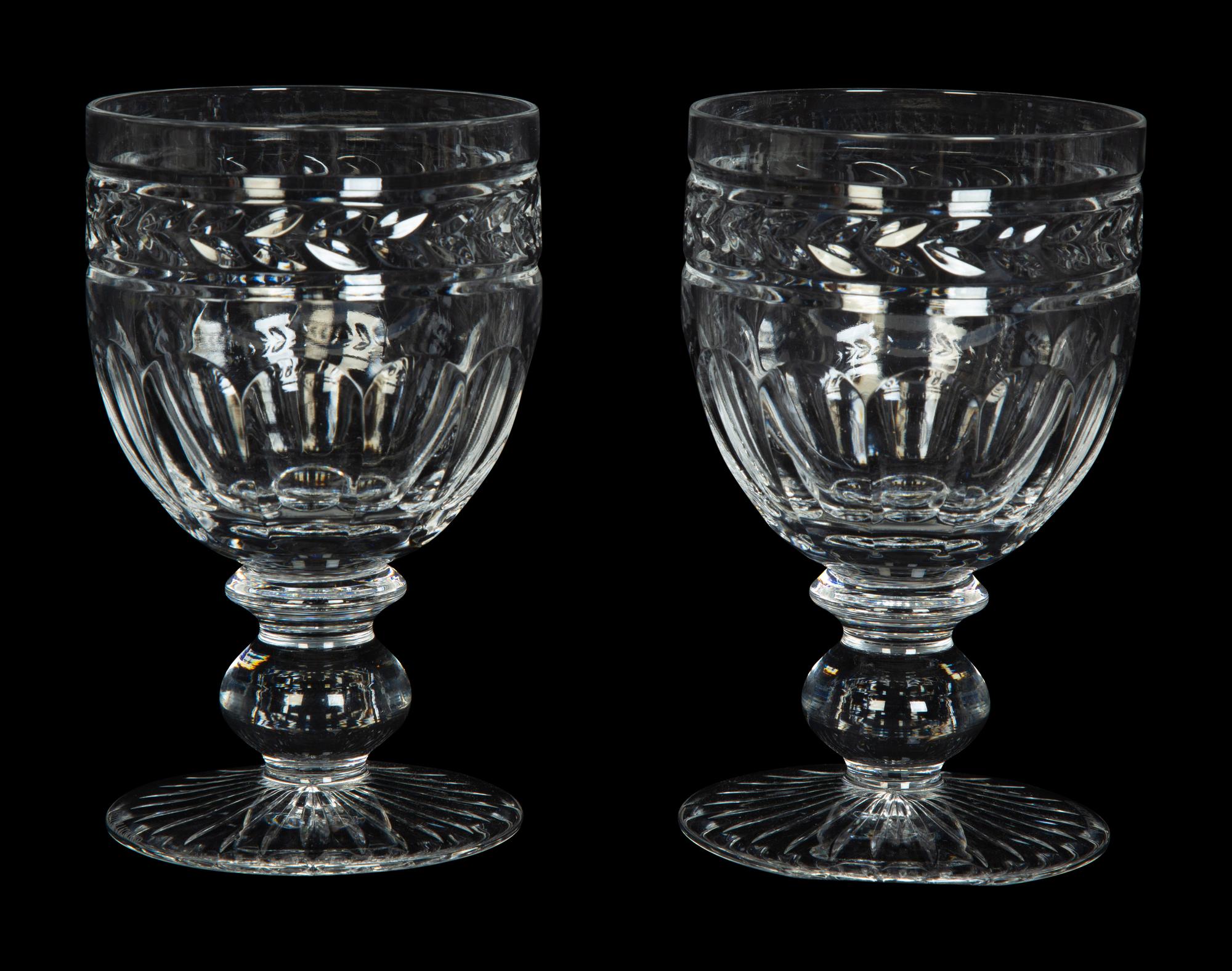 A Set of Nine Waterford Marquis Glasses with Six Others