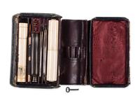 Civil War-period officer's grooming kit identified to W.M. Canby. 1860.