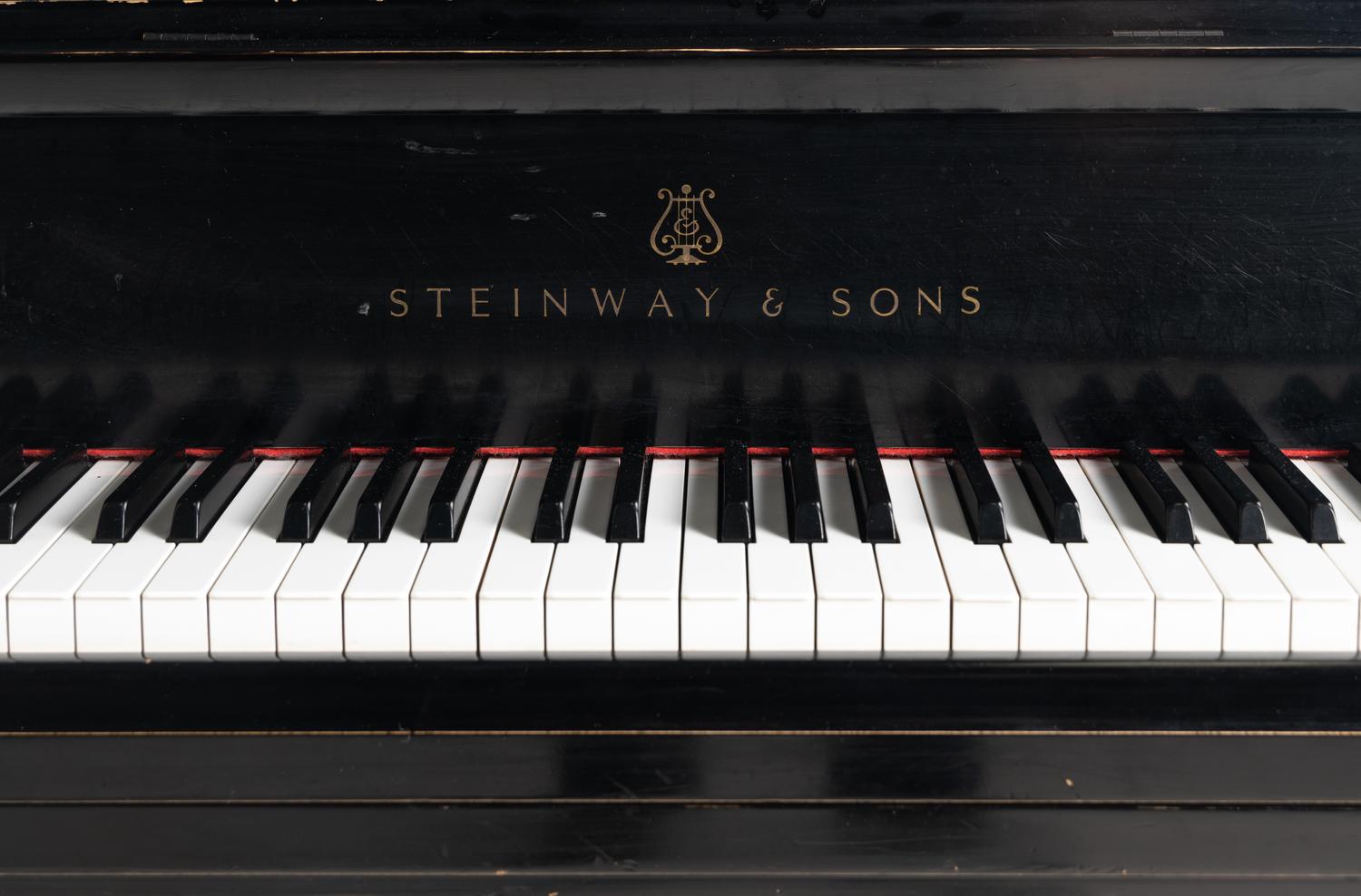 A Steinway and Sons Ebonized Grand Piano
