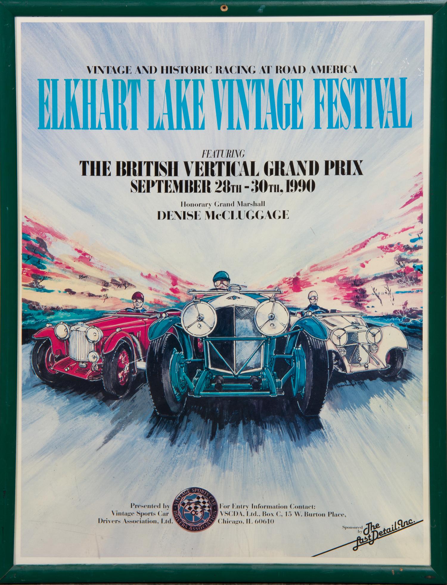 A Collection of Racing Posters Largest 36 x 24 1/8 inches (framed).