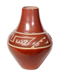 Margaret Tafoya (1904-2001) Santa Clara Redware Vase Height 17 x width 14 inches