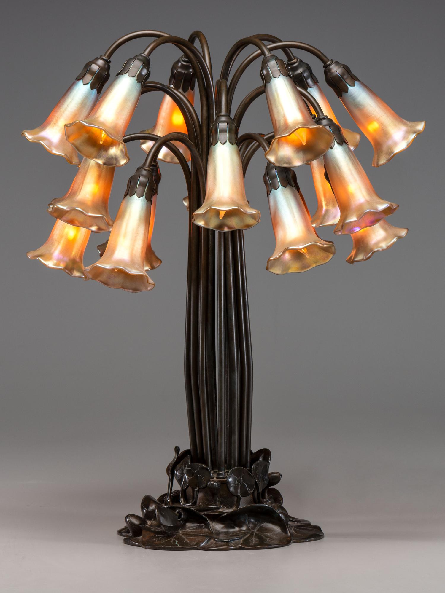 Eighteen-Light Tulip Lamp