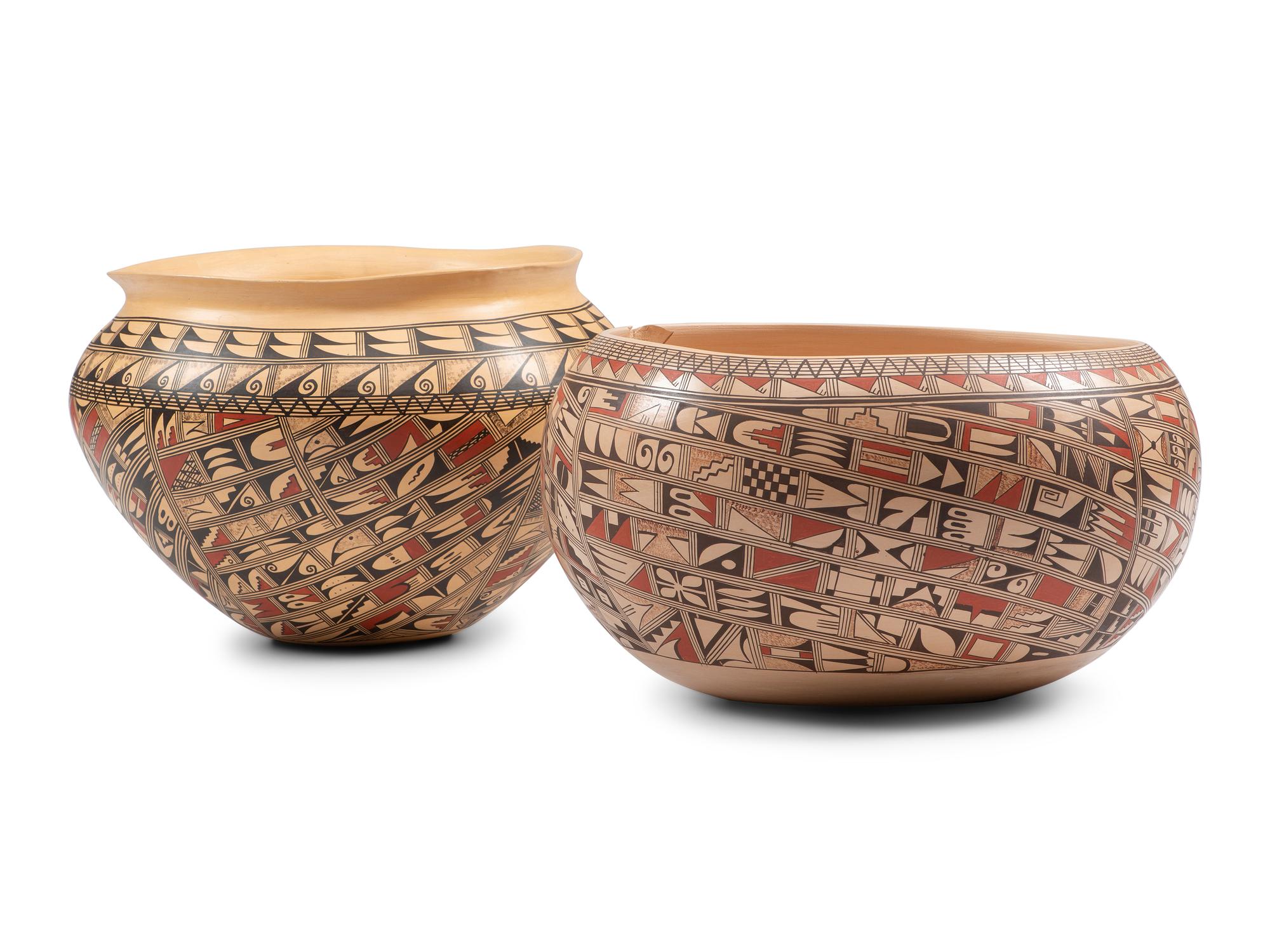 Polychrome Pottery Jars