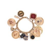 YELLOW GOLD CHARM BRACELET