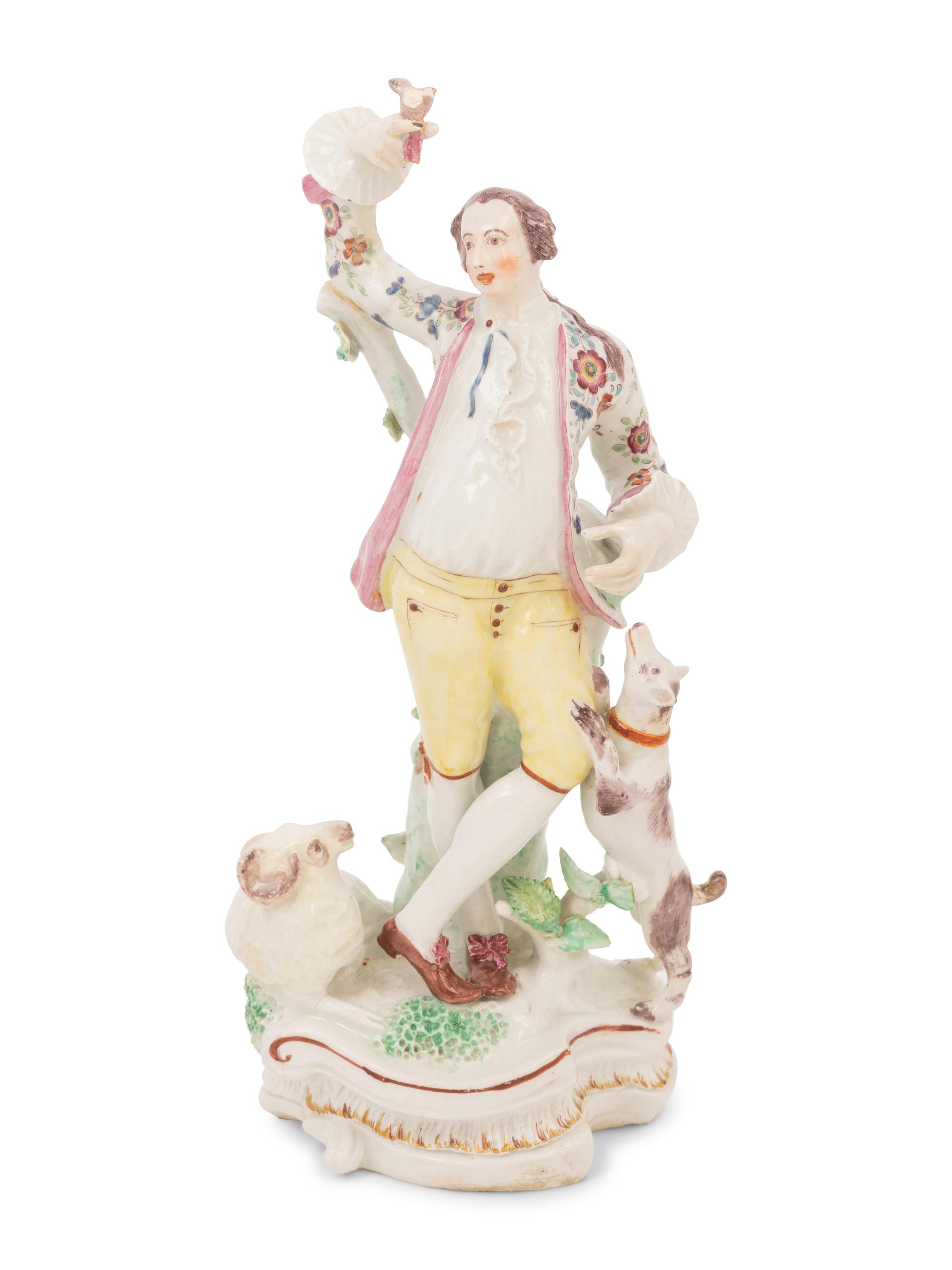 Two English Porcelain Figures of Matrimony and Freedom